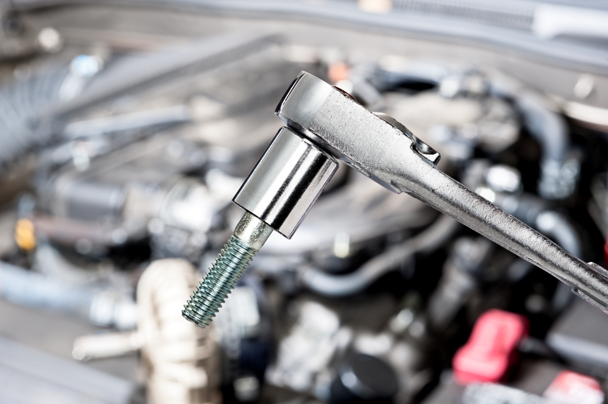 Socket Wrench and Bolt