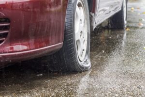 Flat Tire on Car