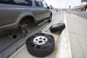 Replacing Truck Flat Tire
