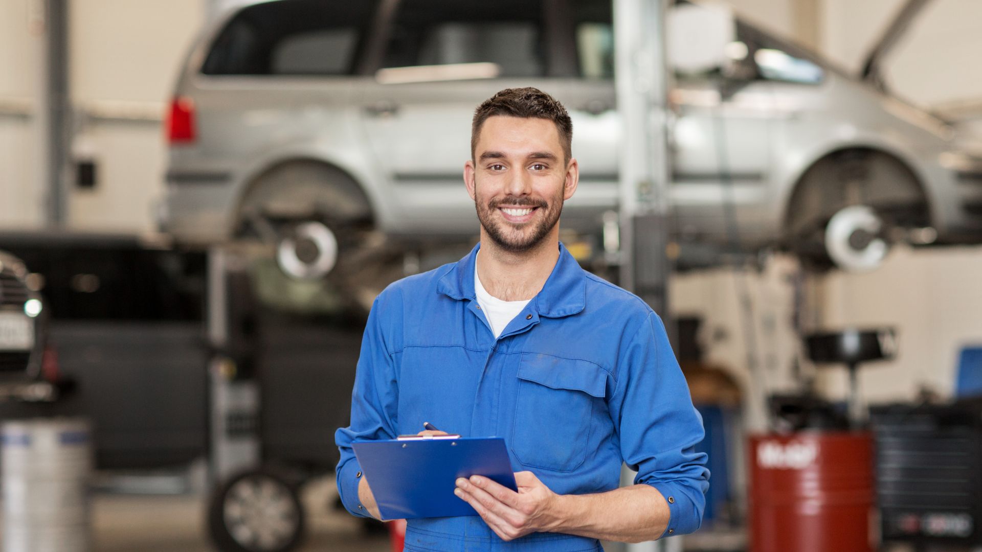 smiling mechanic