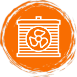 radiator and fan icon