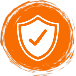 shield with a checkmark icon