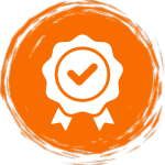 checkmark on a ribbon